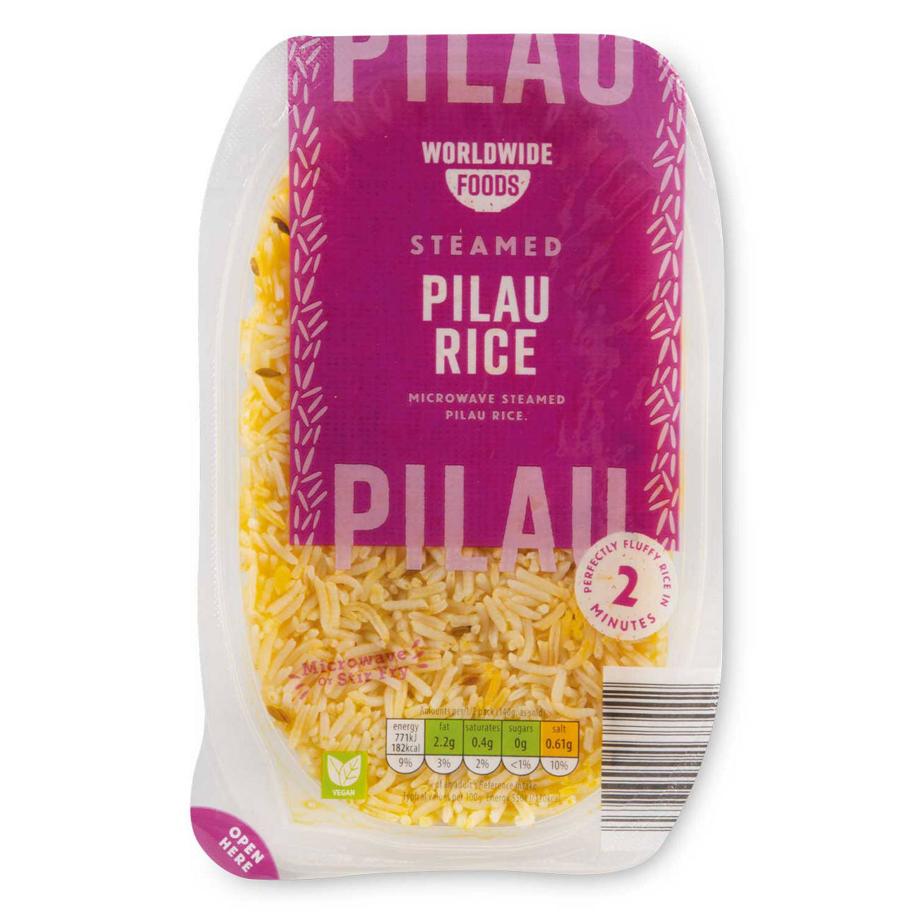 Steamed Pilau Rice ALDI IE